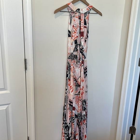 Anthropologie Abel the Label Aztec Geo Print Halter Maxi Dress Size M - Picture 8 of 10